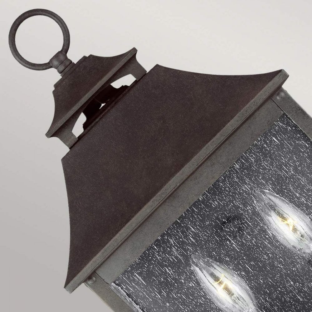 FE-GALENA7-SBL Galena 2 Light Half Lantern Sable