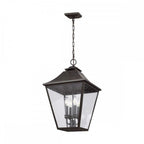 FE-GALENA8-XL-SBL Galena 4 Light Chain Lantern Sable