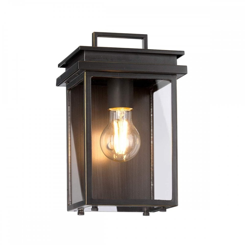 FE-GLENVIEW-S Glenview 1 Light Wall Lantern Antique Bronze