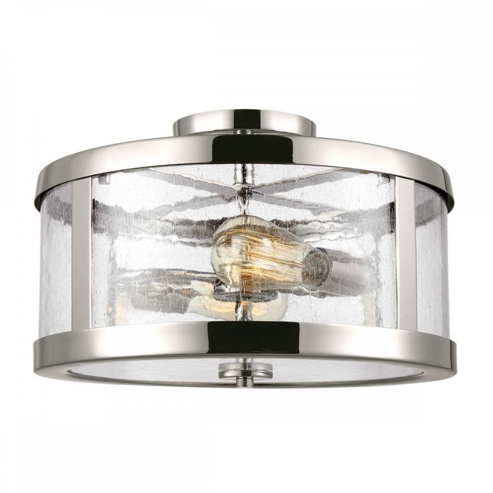 FE-HARROW-SF Harrow 2 Light Semi-Flush Polished Nickel