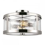 FE-HARROW-SF Harrow 2 Light Semi-Flush Polished Nickel