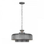 FE-HAYMARKET-P Haymarket 1 Light Pendant Weathered Galvanized