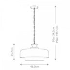 FE-HAYMARKET-P Haymarket 1 Light Pendant Weathered Galvanized