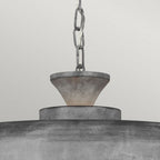 FE-HAYMARKET-P Haymarket 1 Light Pendant Weathered Galvanized