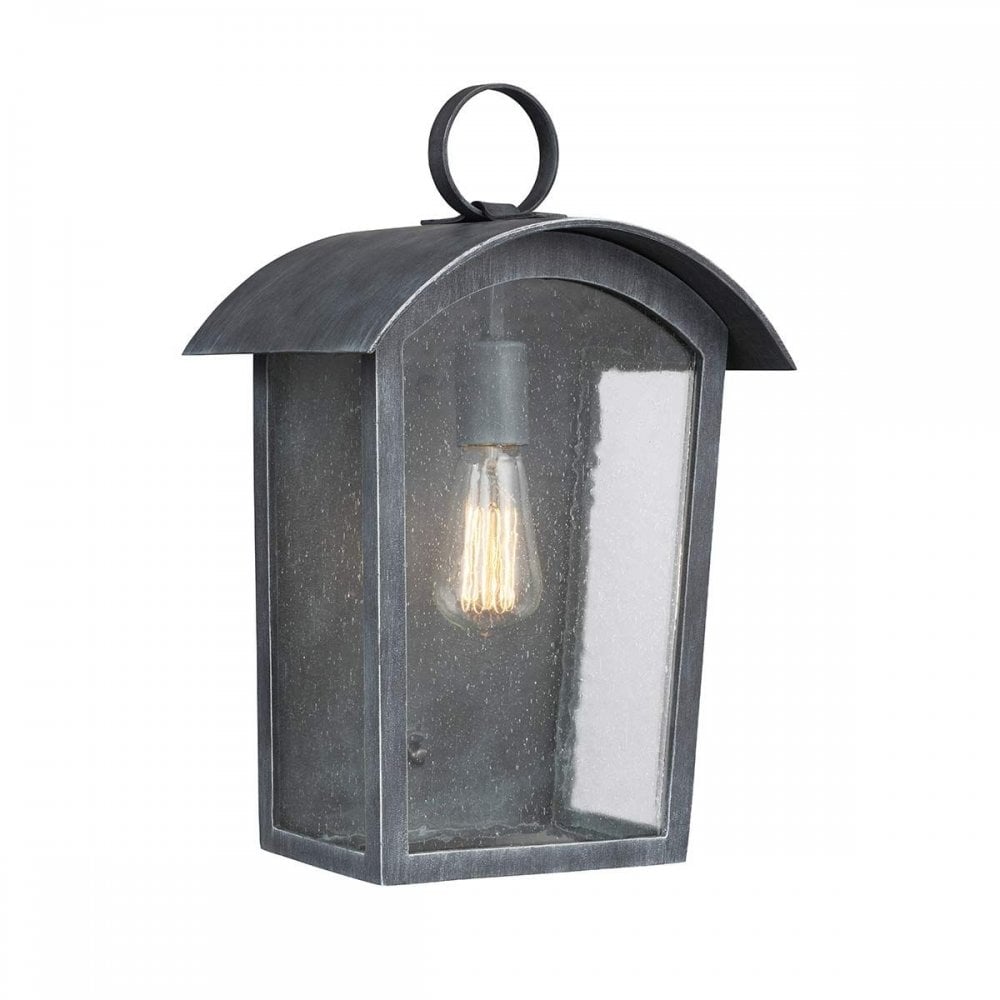 FE-HODGES-L Hodges Large Wall Lantern Ash Black