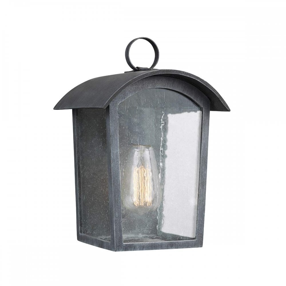 FE-HODGES-S Hodges Small Wall Lantern Ash Black