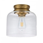 FE-HOUNSLOW-F-BB Hounslow 1 Light Flush Light Burnished Brass