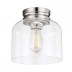 FE-HOUNSLOW-F-PN Hounslow 1 Light Flush Light Polished Nickel
