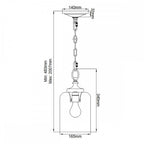 FE-HOUNSLOW-P-BB Hounslow 1 Light Mini Pendant Burnished Brass