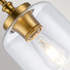 FE-HOUNSLOW-P-BB Hounslow 1 Light Mini Pendant Burnished Brass