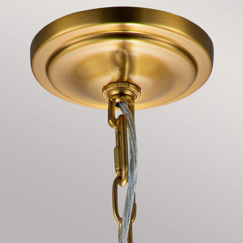 FE-HOUNSLOW-P-BB Hounslow 1 Light Mini Pendant Burnished Brass