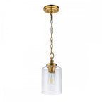 FE-HOUNSLOW-P-BB Hounslow 1 Light Mini Pendant Burnished Brass