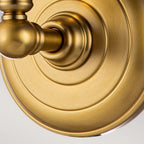 FE-HUGOLAKE1BATH-BB Huguenot Lake 1 Light Wall Light Burnished Brass