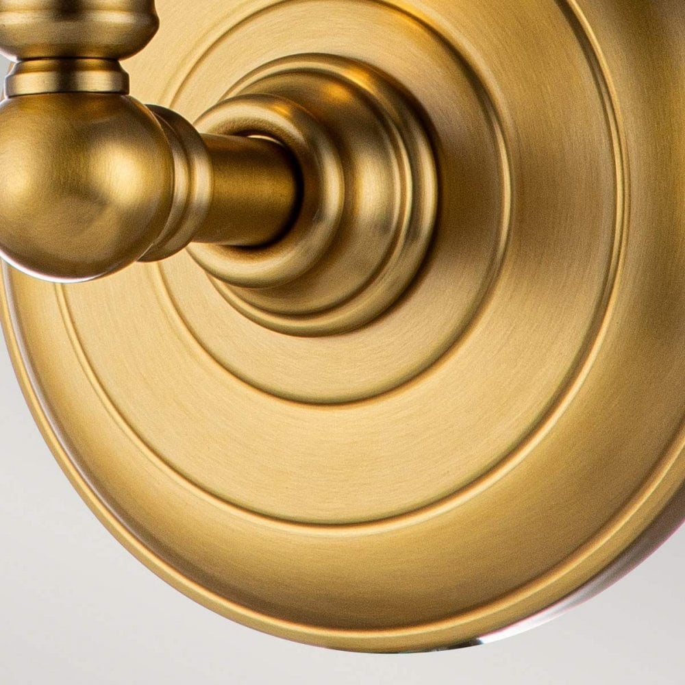 FE-HUGOLAKE1BATH-BB Huguenot Lake 1 Light Wall Light Burnished Brass