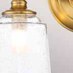 FE-HUGOLAKE2BATH-BB Huguenot Lake 2 Light Wall Light Burnished Brass