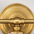 FE-HUGOLAKE3BATH-BB Huguenot Lake 3 Light Wall Light Burnished Brass