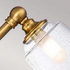 FE-HUGOLAKE3BATH-BB Huguenot Lake 3 Light Wall Light Burnished Brass