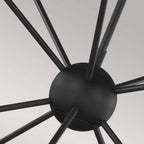 FE-JAX10-MB Jax 10 Light Chandelier Midnight Black