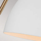 FE-JOAN1-MW Joan 1 Light Wall Light Matte White / Burnished Brass
