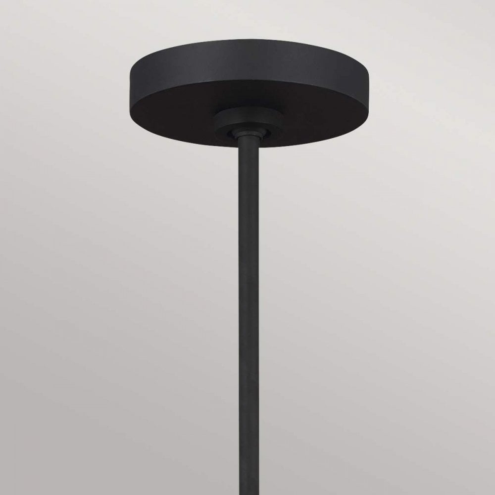 FE-JOAN5-MB Joan 5 Light Chandelier Midnight Black / Burnished Brass