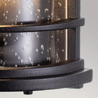 FE-LIGHTHOUSE-7-BLK Lighthouse 1 Light Half Lantern Textured Black