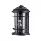 FE-LIGHTHOUSE-7-BLK Lighthouse 1 Light Half Lantern Textured Black