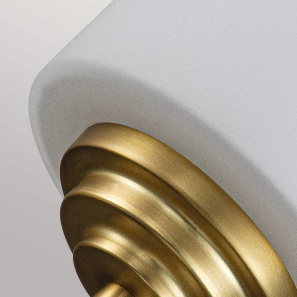 FE-MALIBU1-BATH-BB Malibu 1 Light Wall Light Brushed Brass