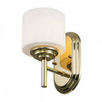 FE-MALIBU1-BATH-PB Malibu 1 Light Wall Light Polished Brass