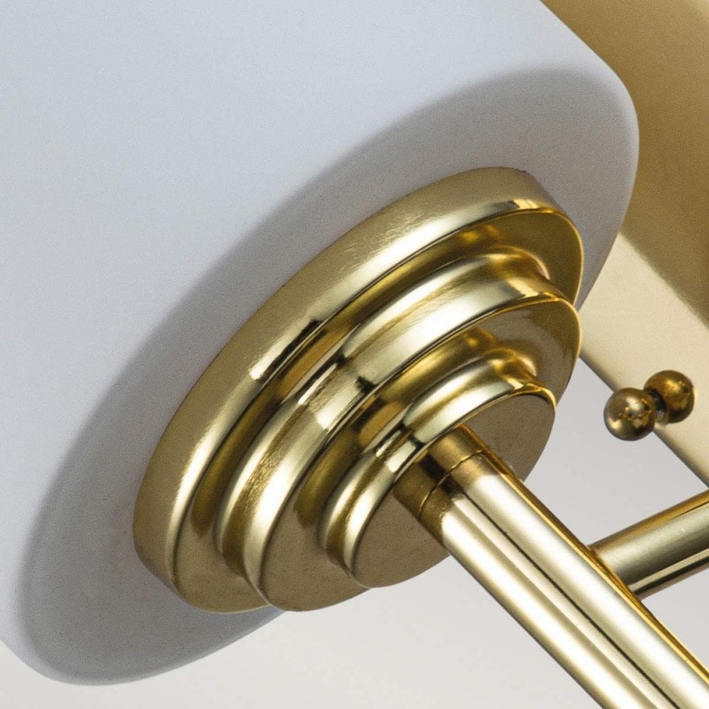 FE-MALIBU1-BATH-PB Malibu 1 Light Wall Light Polished Brass