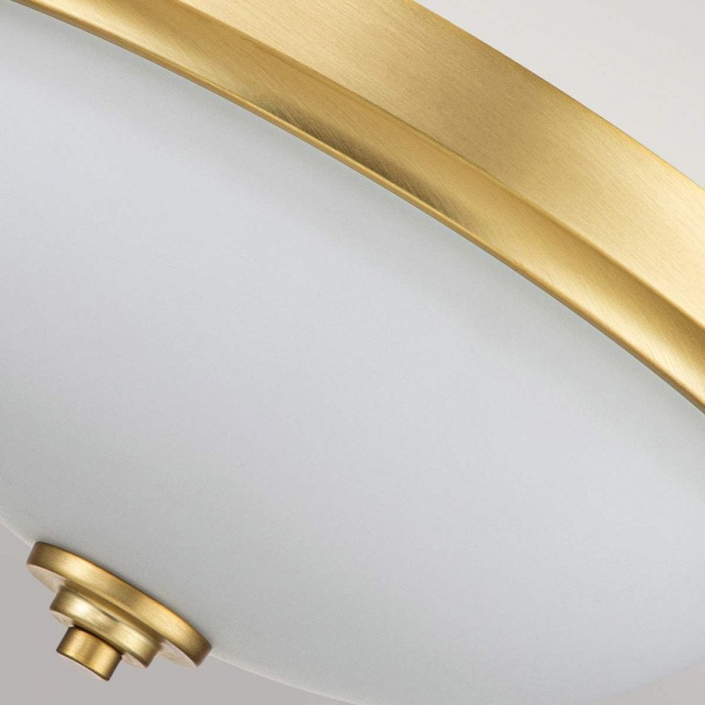 FE-MALIBU-F-BATH-BB Malibu 2 Light Flush Brushed Brass