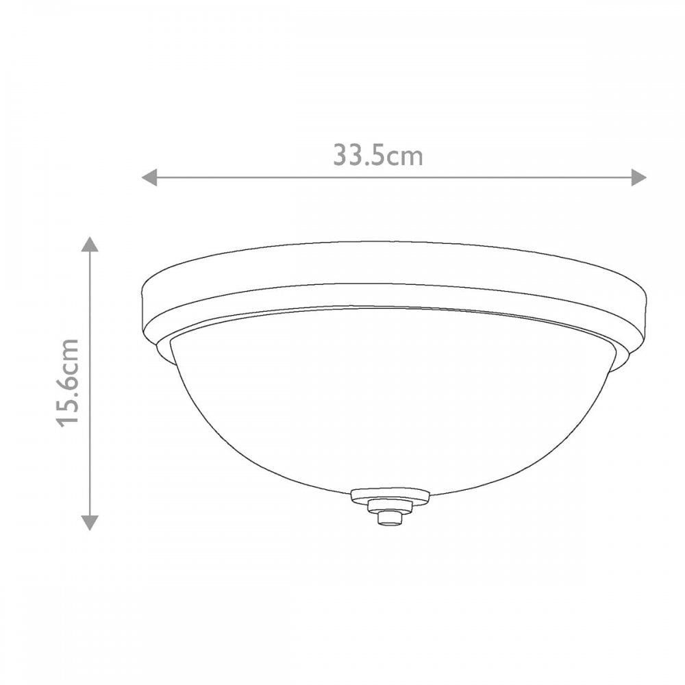 FE-MALIBU-F-BATH-PB Malibu 2 Light Flush Polished Brass