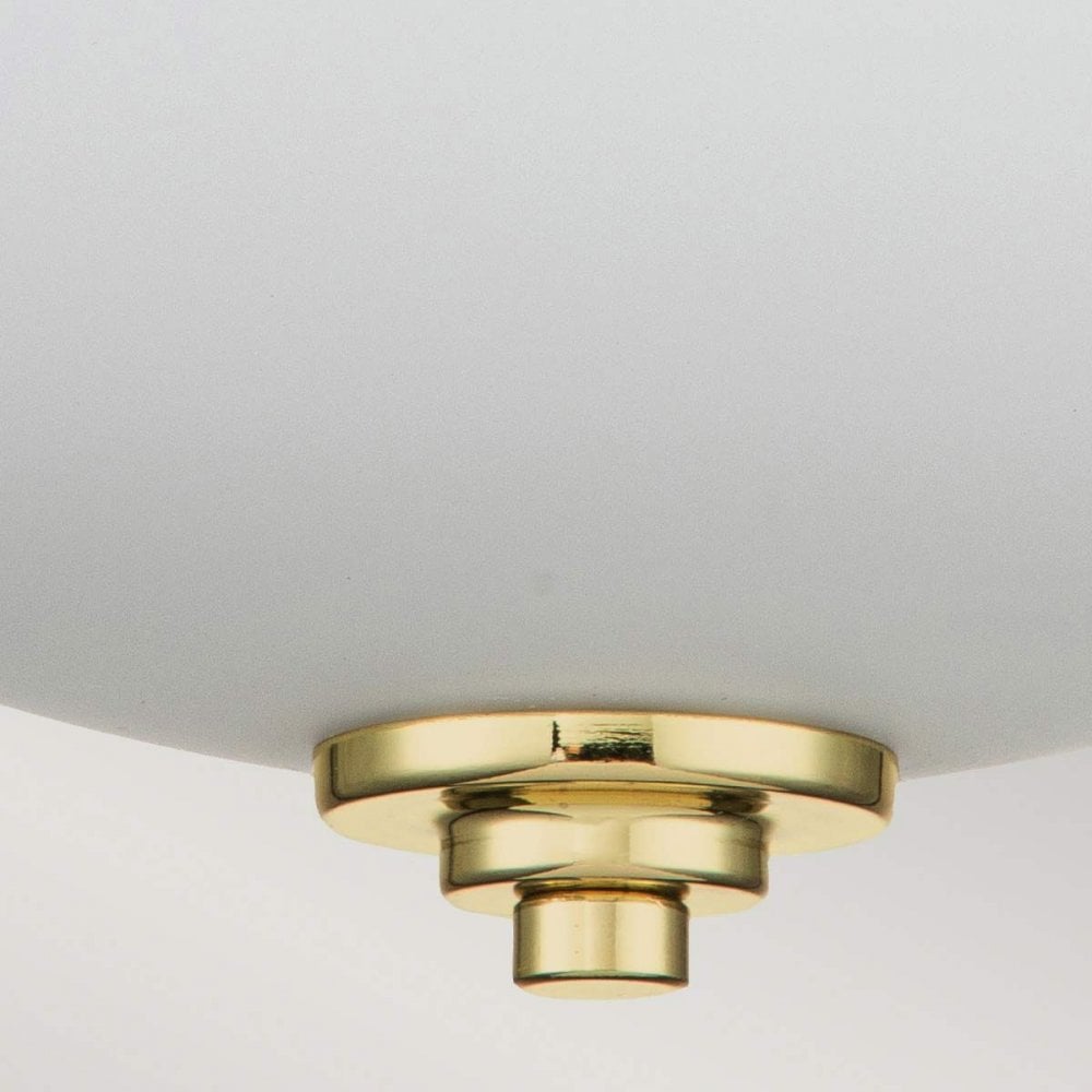 FE-MALIBU-F-BATH-PB Malibu 2 Light Flush Polished Brass