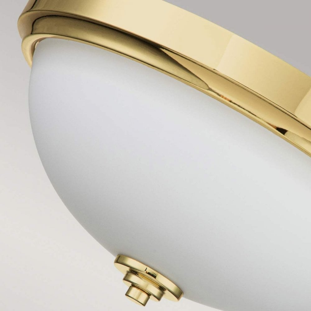 FE-MALIBU-F-BATH-PB Malibu 2 Light Flush Polished Brass