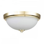 FE-MALIBU-F-BATH-PB Malibu 2 Light Flush Polished Brass