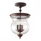 FE-PICKERING-LANE-SF Pickering Lane 3 Light Semi-Flush Heritage Bronze