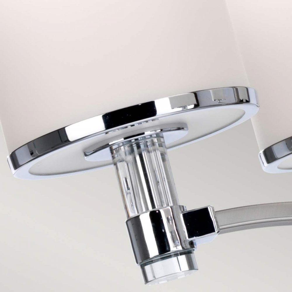 FE-PROSPECT-PARK5 Prospect Park 5 Light Chandelier Satin Nickel with Chrome
