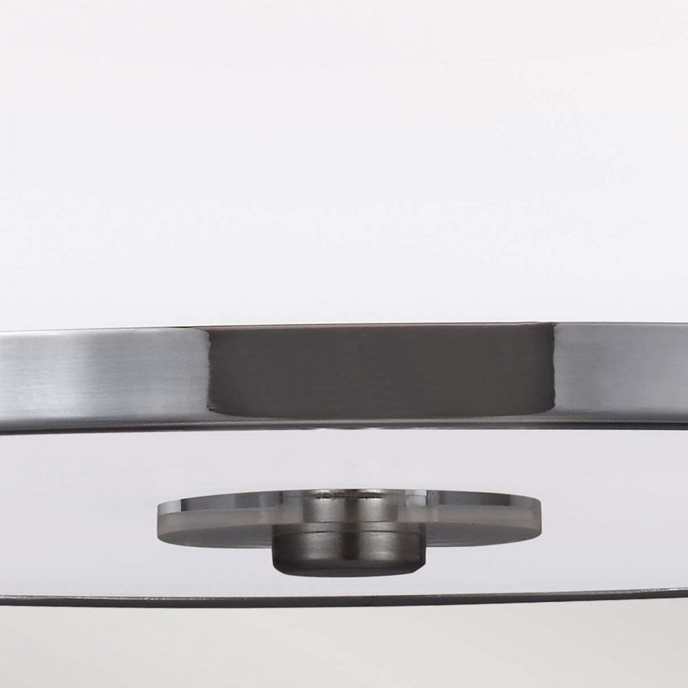 FE-PROSPECT-PARK-SF Prospect Park 2 Light Semi-Flush Satin Nickel with Chrome