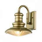 FE-REDDING2-S-PDB Redding Station 1 Light Small Wall Lantern Painted Distressed Bronze