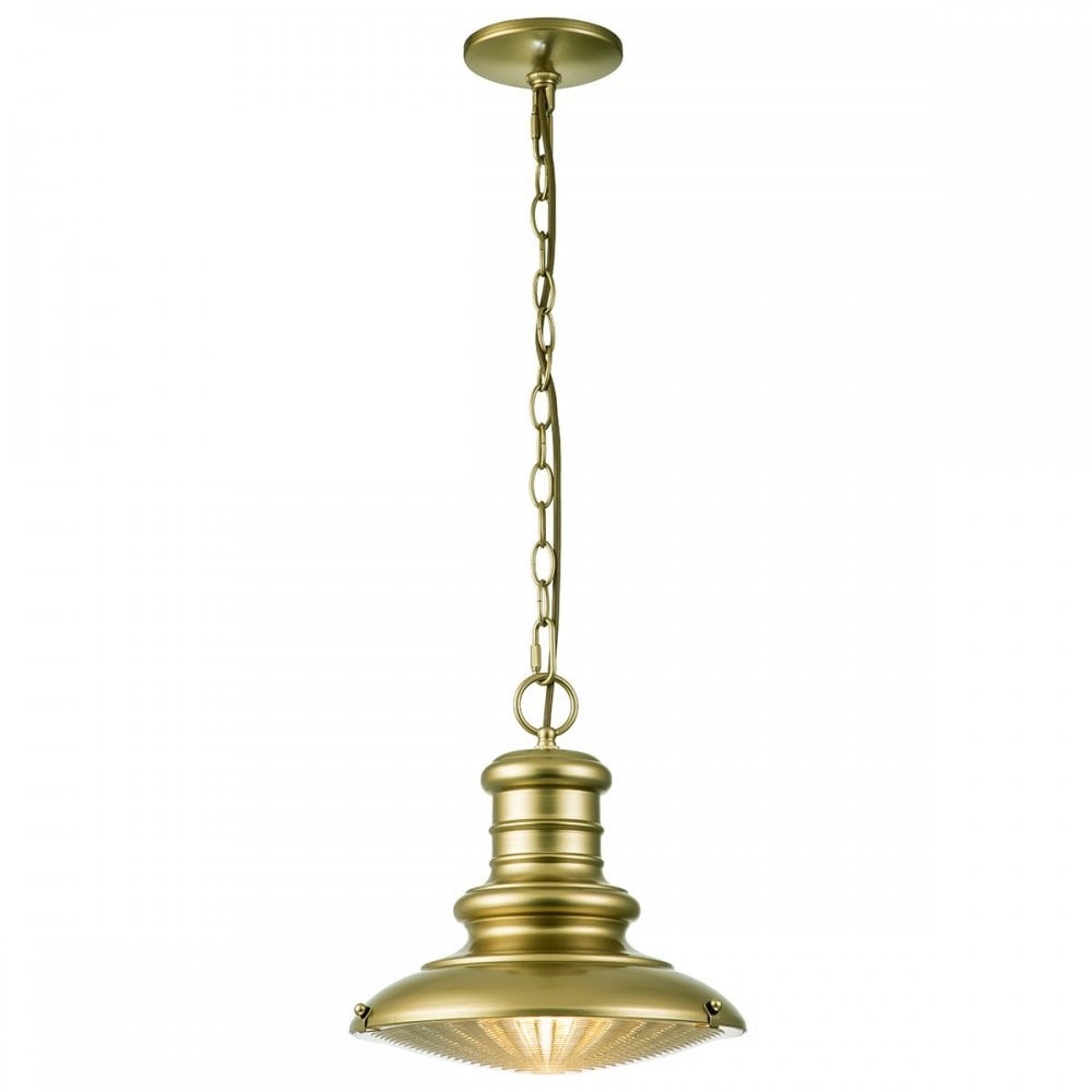 FE-REDDING8-M-PDB Redding Station 1 Light Medium Chain Lantern Painted Distressed Bronze