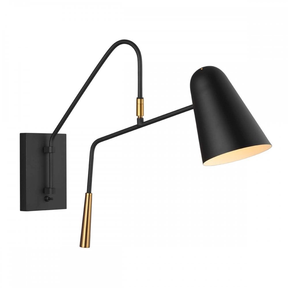 FE-SIMON1 Simon 1 Light Wall Light Midnight Black