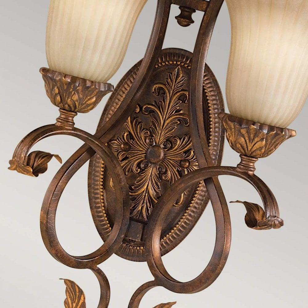 FE-SONOMAVALLEY2 Sonoma Valley 2 Light Wall Light Aged Tortoise Shell
