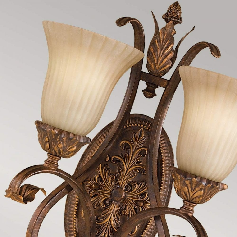 FE-SONOMAVALLEY2 Sonoma Valley 2 Light Wall Light Aged Tortoise Shell