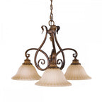 FE-SONOMAVALLEY3 Sonoma Valley 3 Light Chandelier Aged Tortoise Shell