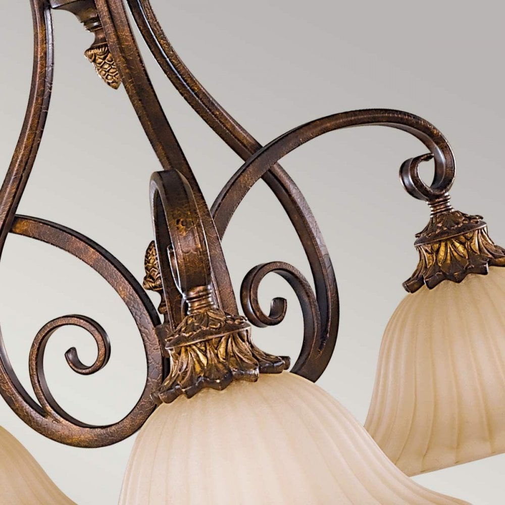 FE-SONOMAVALLEY3 Sonoma Valley 3 Light Chandelier Aged Tortoise Shell