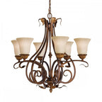 FE-SONOMAVALLEY6 Sonoma Valley 6 Light Chandelier Aged Tortoise Shell