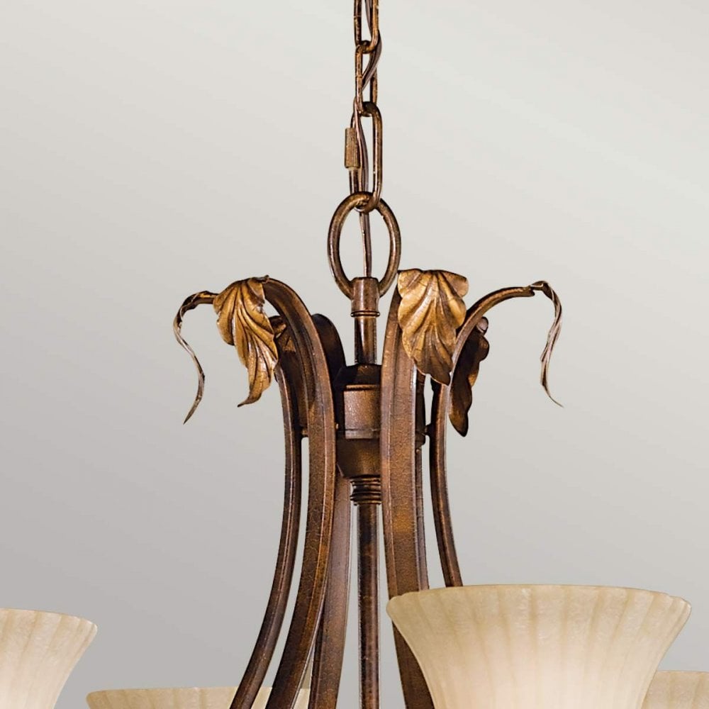 FE-SONOMAVALLEY6 Sonoma Valley 6 Light Chandelier Aged Tortoise Shell