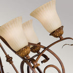 FE-SONOMAVALLEY6 Sonoma Valley 6 Light Chandelier Aged Tortoise Shell