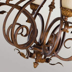FE-SONOMAVALLEY6 Sonoma Valley 6 Light Chandelier Aged Tortoise Shell