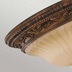FE-SONOMAVALLEY-F Sonoma Valley 2 Light Flush Aged Tortoise Shell