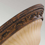 FE-SONOMAVALLEY-F Sonoma Valley 2 Light Flush Aged Tortoise Shell